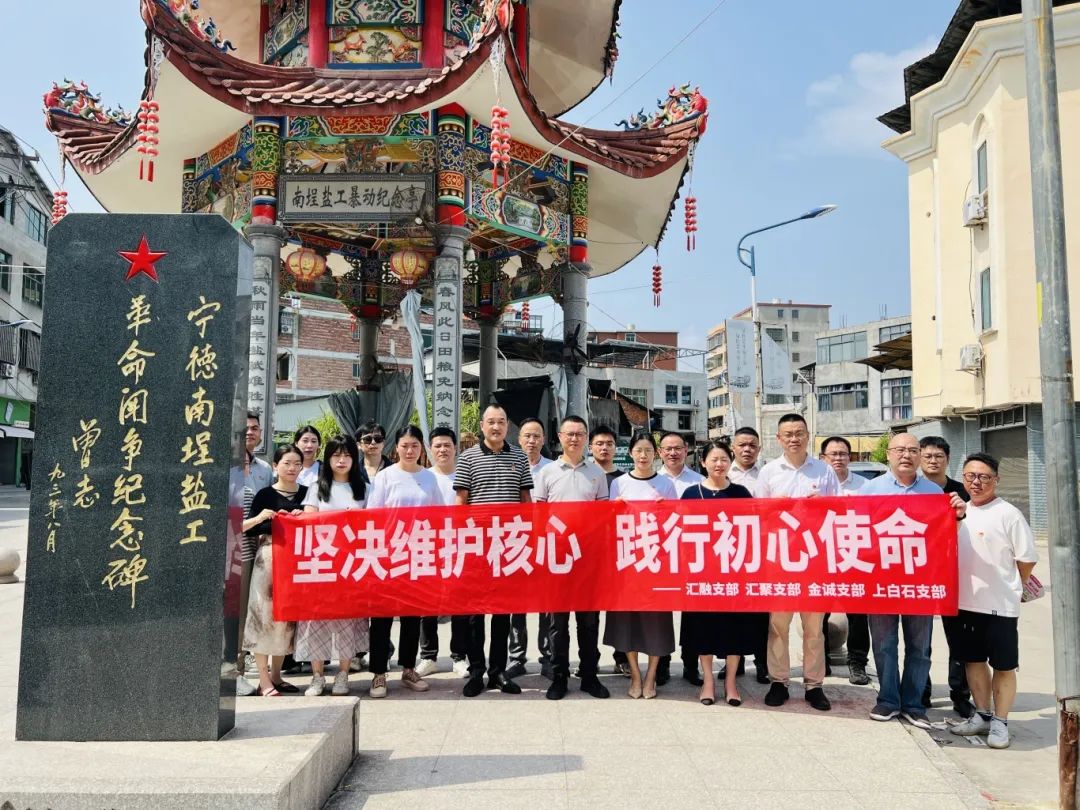 【国投风采】市国投下属党支部联合开展“坚决维护核心 践行初心使命”主题党日活动